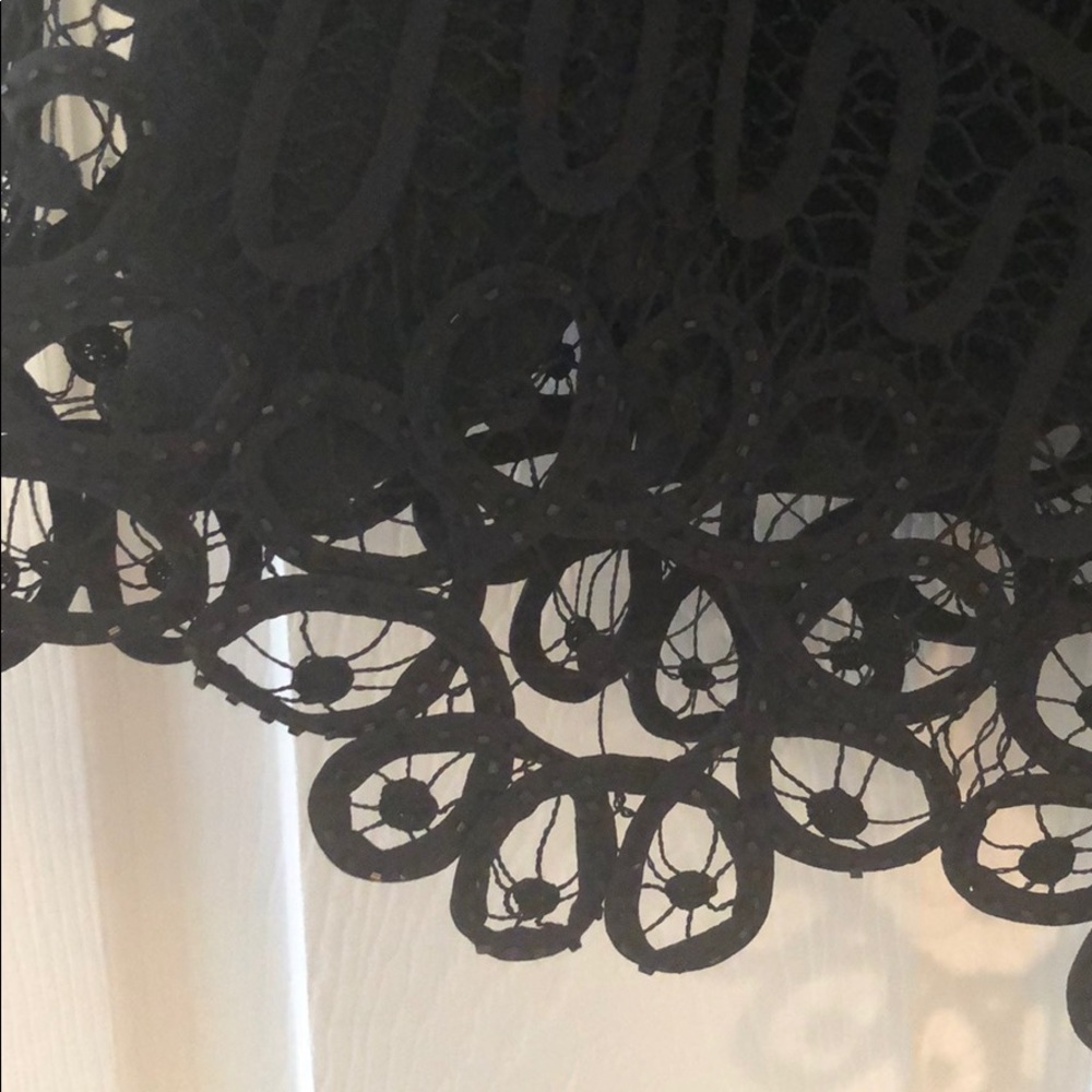 Black lacy pencil skirt, size 8